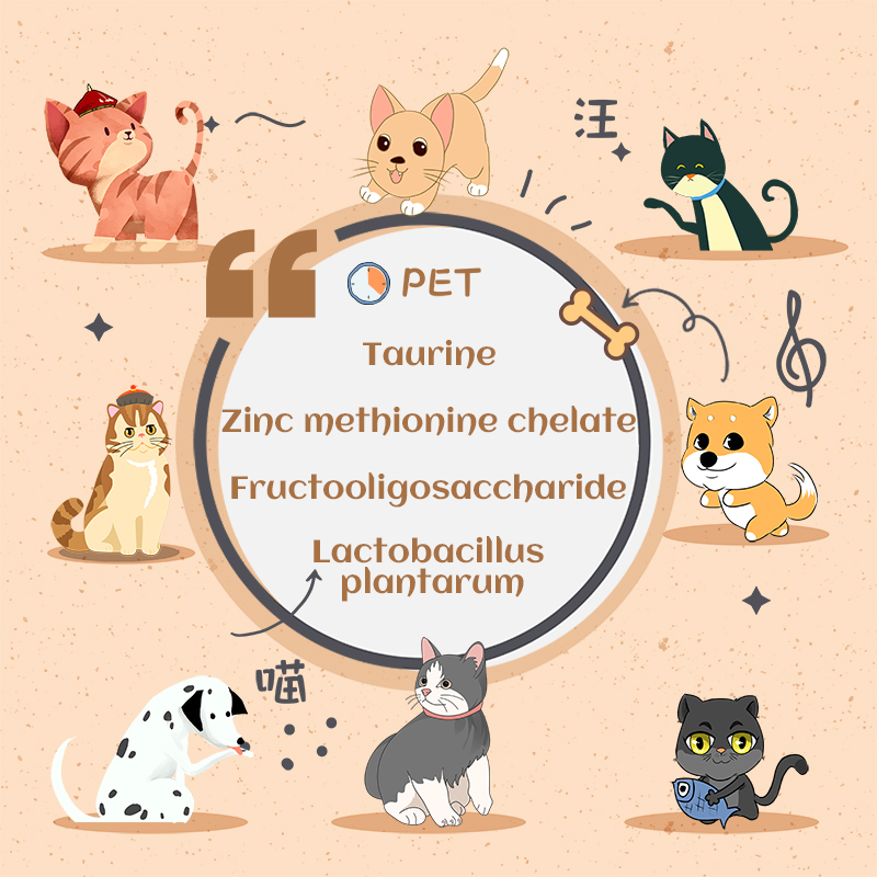 Pó probiótico misturado multissista para promover a reprodução de animais de estimação
