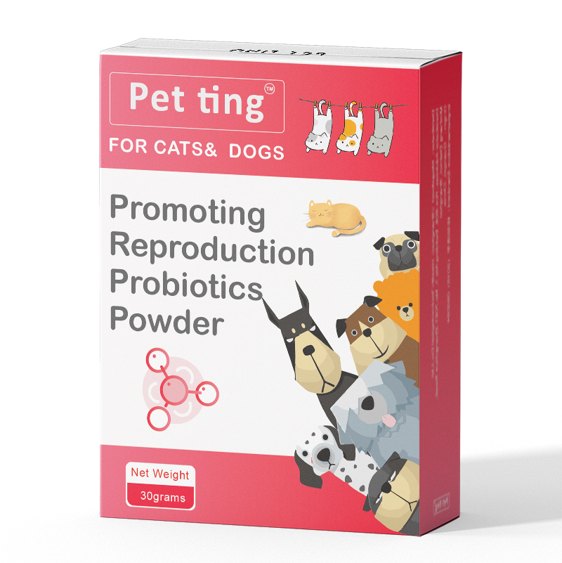 Pó probiótico misturado multissista para promover a reprodução de animais de estimação